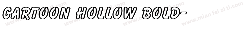 Cartoon Hollow Bold字体转换